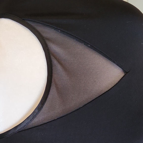 WHBM Black White Reversible Micro Dot Solid Tank Top Blouse S - Picture 5 of 6